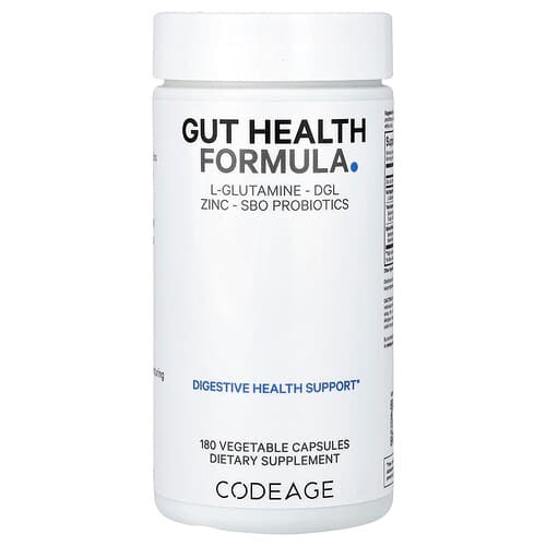 Codeage, Gut Health Formula, 180 Vegetable Capsules