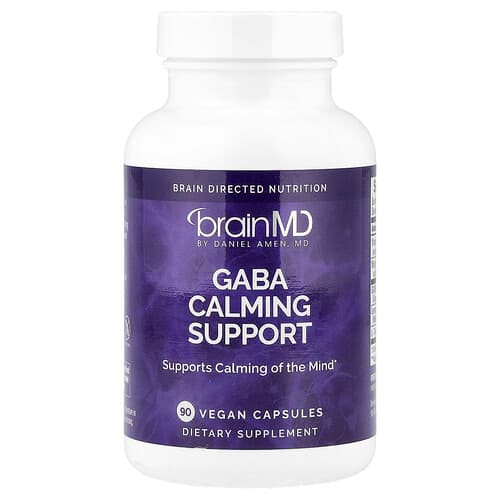 BrainMD, Gaba Calming Support, 90 Vegan Capsules