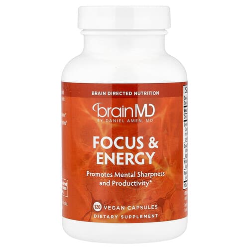 BrainMD, Focus & Energy, 120 Vegan Capsules