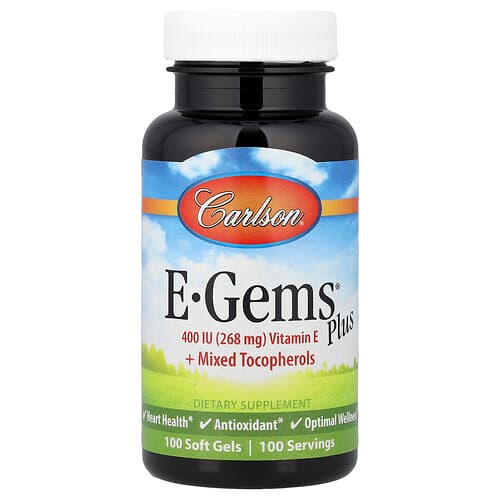 Carlson, E-Gems® Plus, 100 Soft Gels