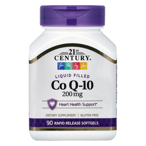 21st Century, Liquid Filled CoQ-10, 200 mg, 90 Rapid Release Softgels