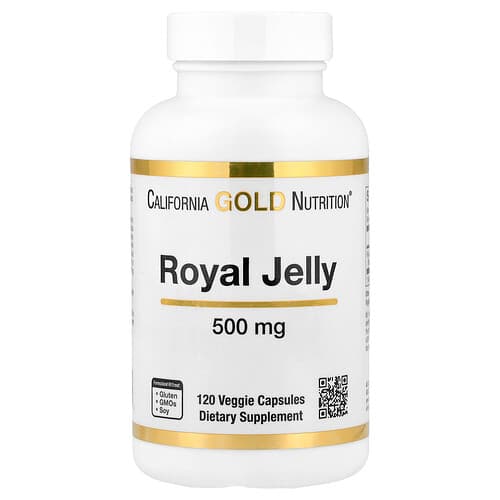 California Gold Nutrition, Royal Jelly, 500 mg, 120 Veggie Capsules