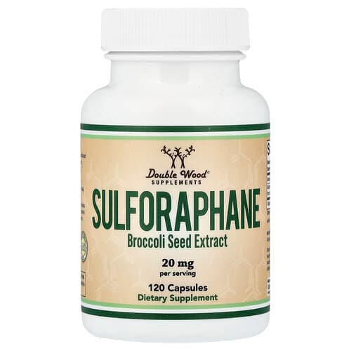 Double Wood Supplements, Sulforaphane, 120 Capsules (10 mg per Capsule)