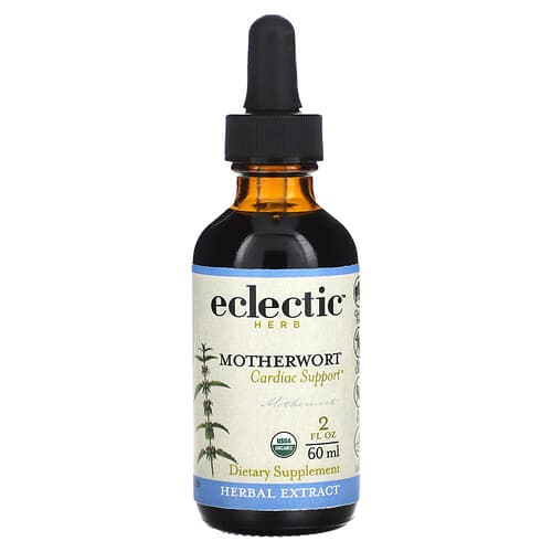 Eclectic Herb, Motherwort Extract, Cardiac Support, 500 mg, 2 fl oz (60 ml)