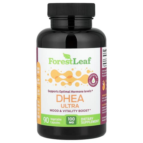 Forest Leaf, DHEA Ultra , 100 mg , 90 Vegetable Capsules