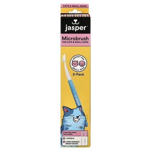 Jasper, Microbrush Kit, For Cats & Small Dogs, 3 Piece Kit