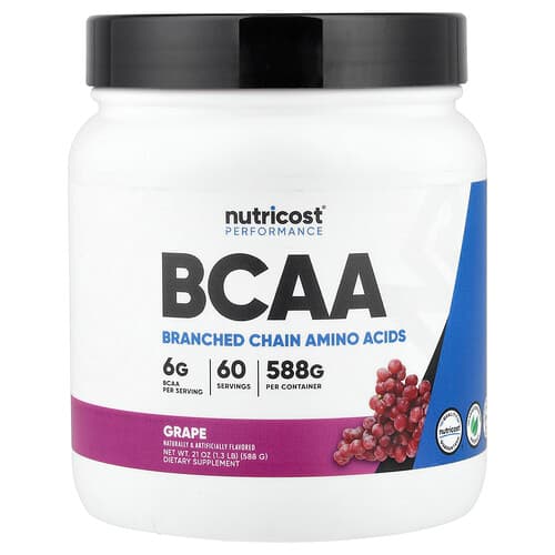 Nutricost, Performance, BCAA, Grape, 1.3 lb (588 g)