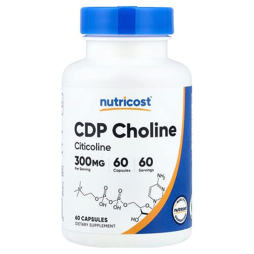 Nutricost, CDP Choline, Citicoline, 60 Capsules