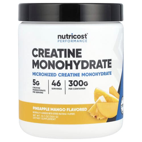 Nutricost, ​Performance, Creatine Monohydrate, Pineapple Mango, 10.7 oz (300 g)