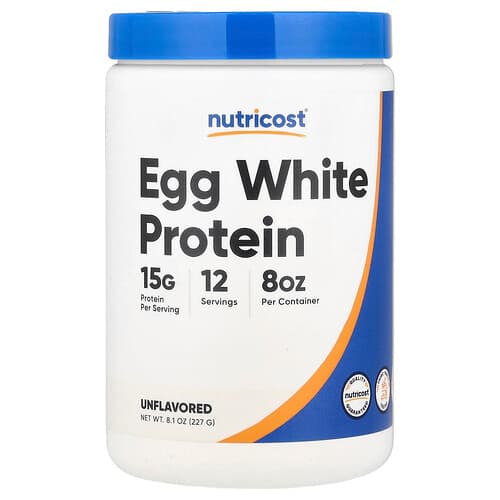 Nutricost, Egg White Protein, Unflavored, 8.1 oz (227 g)
