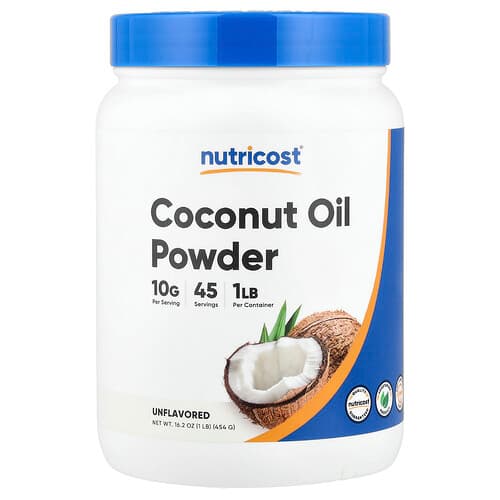 Nutricost, Coconut Oil Powder, Unflavored, 16.2 oz (454 g)
