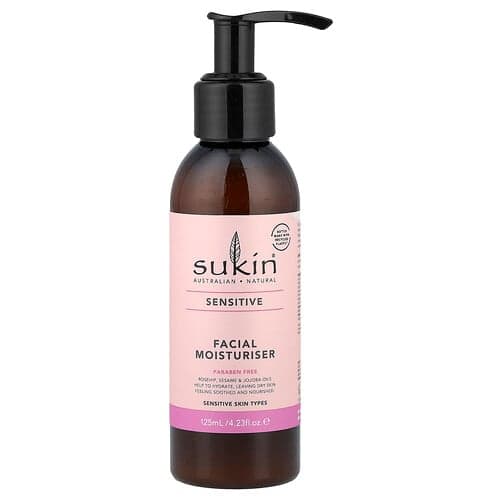 Sukin, Facial Moisturiser, Sensitive, 4.23 fl oz (125 ml)