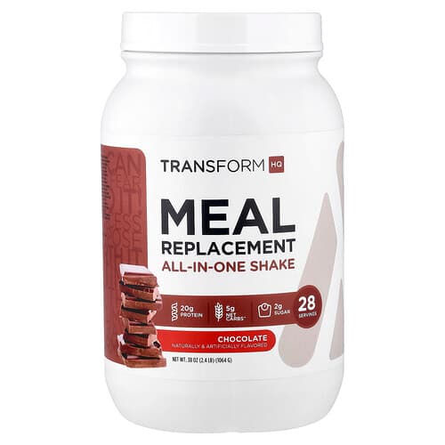 TransformHQ, Meal Replacement, All-In-One Shake, Chocolate, 2.4 lb 38 oz (1064 g)