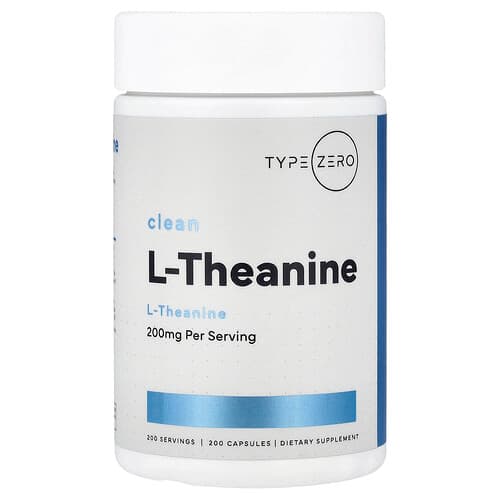 TypeZero, Clean, L Theanine, 200 mg, 200 Capsules
