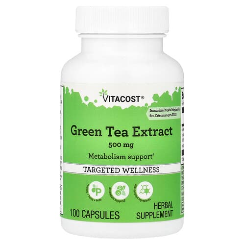 Vitacost, Green Tea Extract, 500 mg, 100 Capsules
