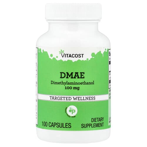 Vitacost, DMAE, 100 mg, 100 Capsules