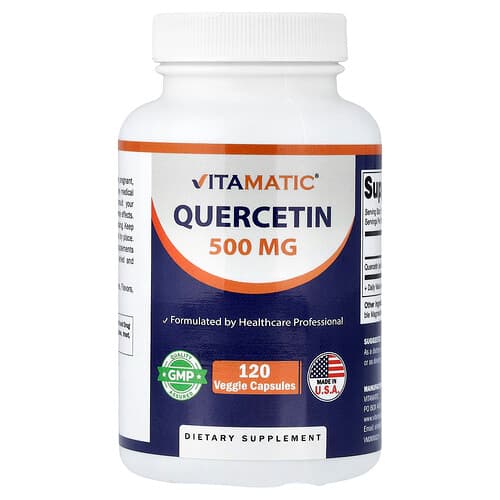 Vitamatic, Quercetin, 500 mg, 120 Veggie Capsules