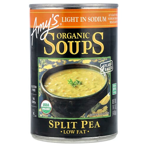 Amy's, Organic Soups, Split Pea, Light in Sodium, 14.1 oz (400 g)