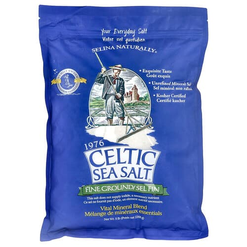 Celtic Sea Salt, Fine Ground, Vital Mineral Blend, 5 lb (2,268 g)