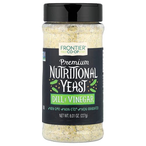 Frontier Co-op, Premium Nutritional Yeast, Dill & Vinegar, 8.01 oz (227 g)