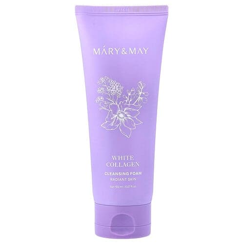 Mary & May, White Collagen Cleansing Foam, 5.07 fl oz (150 ml)