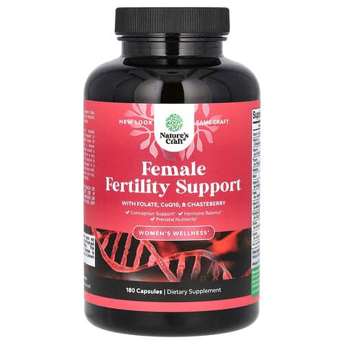 Nature's Craft, Women's Wellness, Female Fertility Support, 180 Capsules