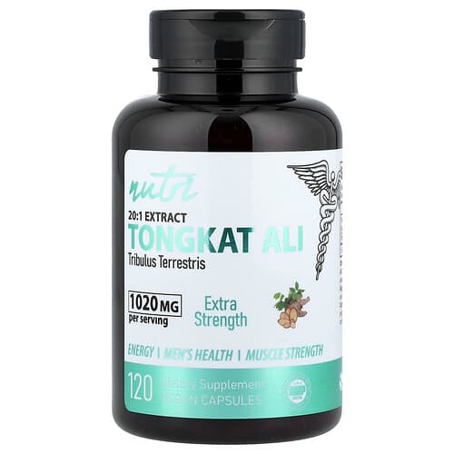 Nutri, 20:1 Extract Tongkat Ali, 120 Vegan Capsules