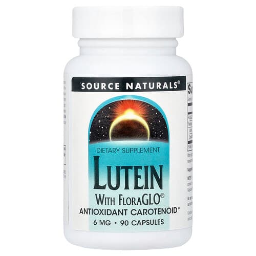 Source Naturals, Lutein With FloraGLO®, 6 mg, 90 Capsules