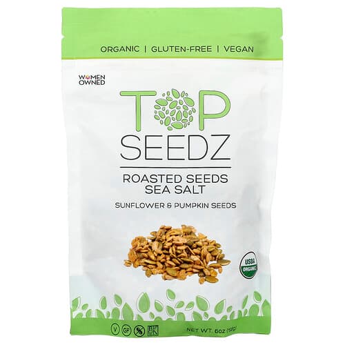 Top Seedz, Roasted Seeds, Sunflower & Pumpkin, Sea Salt, 6 oz (198 g)