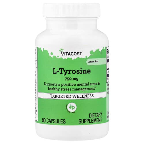 Vitacost, L-Tyrosine, 750 mg, 90 Capsules