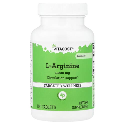 Vitacost, L-Arginine, 1,000 mg, 100 Tablets